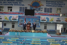 Official opening of the second international swimming competition in Khujand